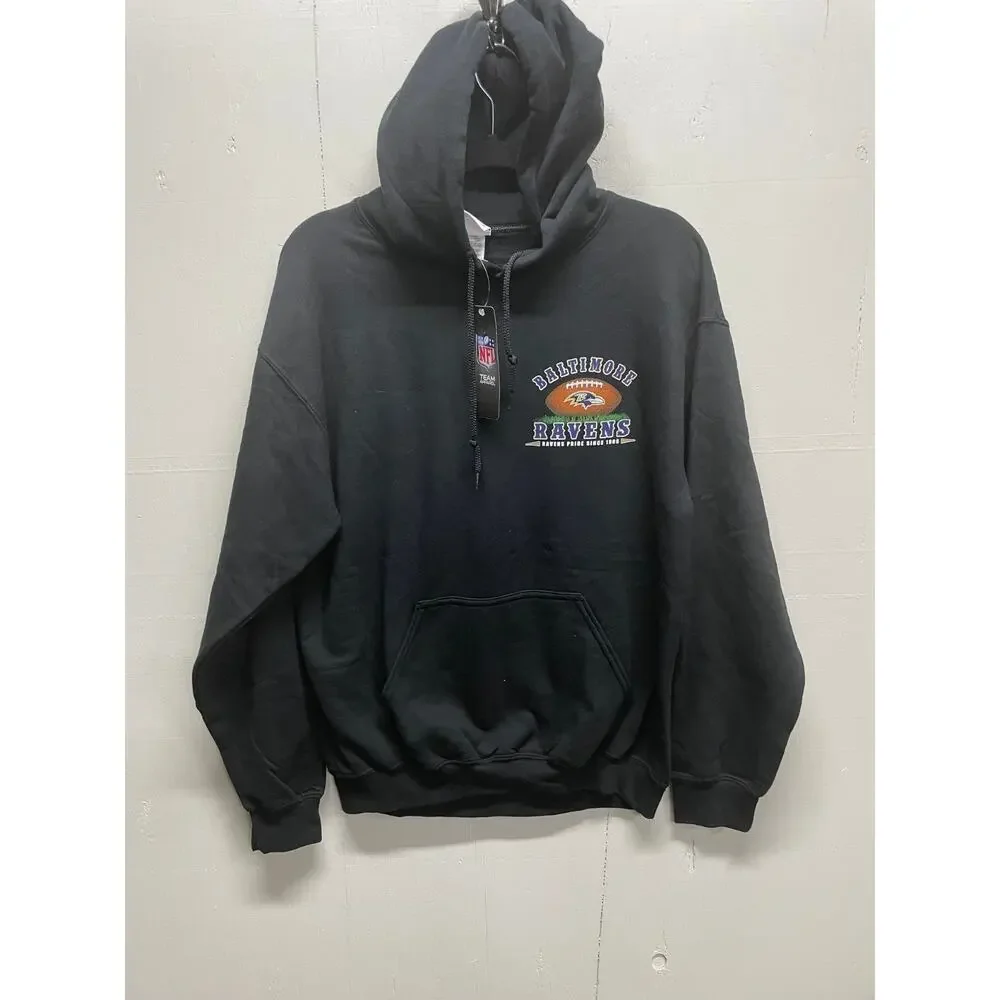 Baltimore Ravens Men's NFL Hoodie Size Medium - Design on the Back New With Tags